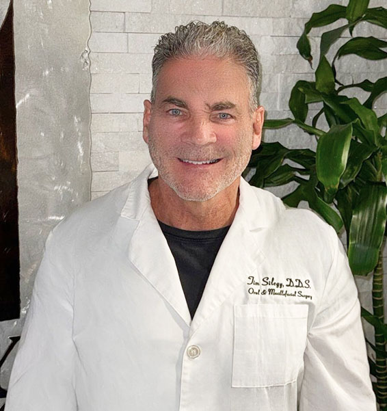 Dr. Tim Silegy, DDS, Diplomate of the American Board of Oral and Maxillofacial Surgeons, in his Long Beach surgical practice.